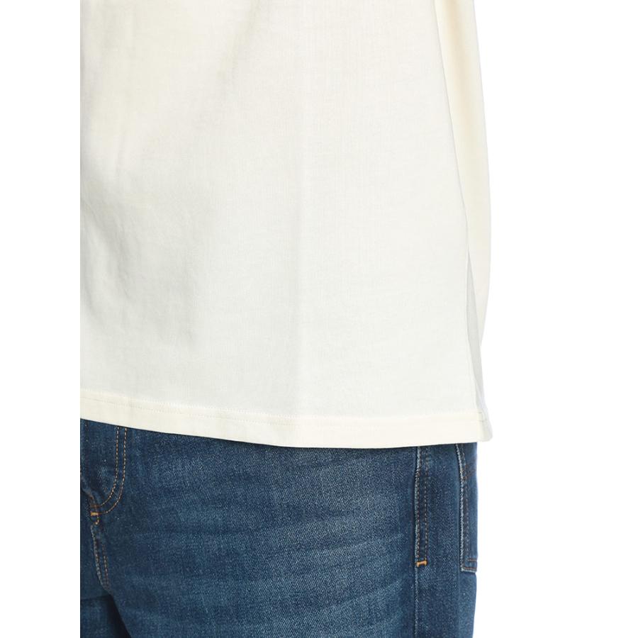 アミパリス メンズ Tシャツ 半袖 AMI PARIS ロゴ ニットパッチ クルーネック ラグランスリーブ カットソー Ami de Coeur AMUTS379726 ブランドの画像