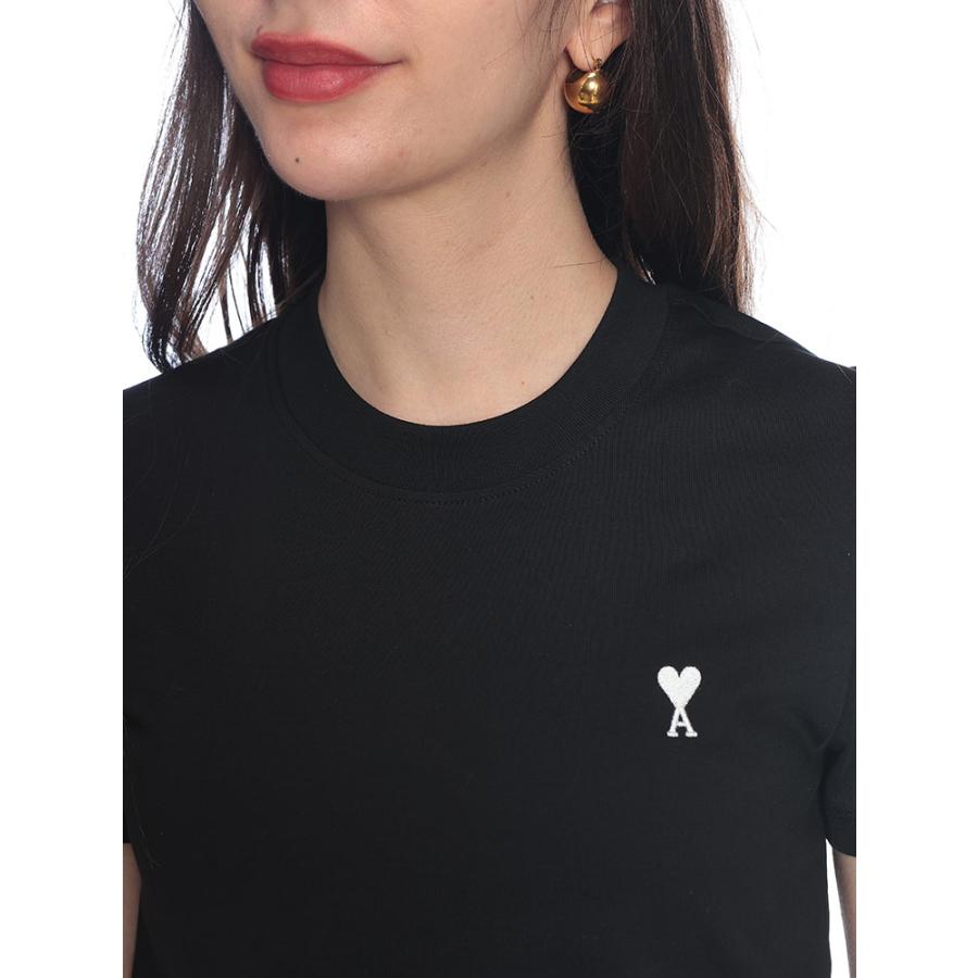 アミパリス Tシャツ ロゴ刺繍 XXS AMI Alexandre Mattiussi アミパリス AMI PARIS レディース Tシャツ