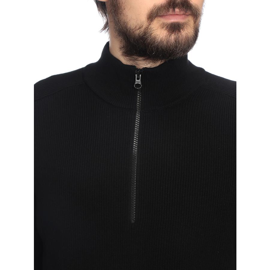ストーンアイランド STONE ISLAND メンズ ニット 長袖 リブコットン ハーフジップ プルオーバー SI5100124S00D8 ブランド トップス セーター ハイネック 秋 冬の画像