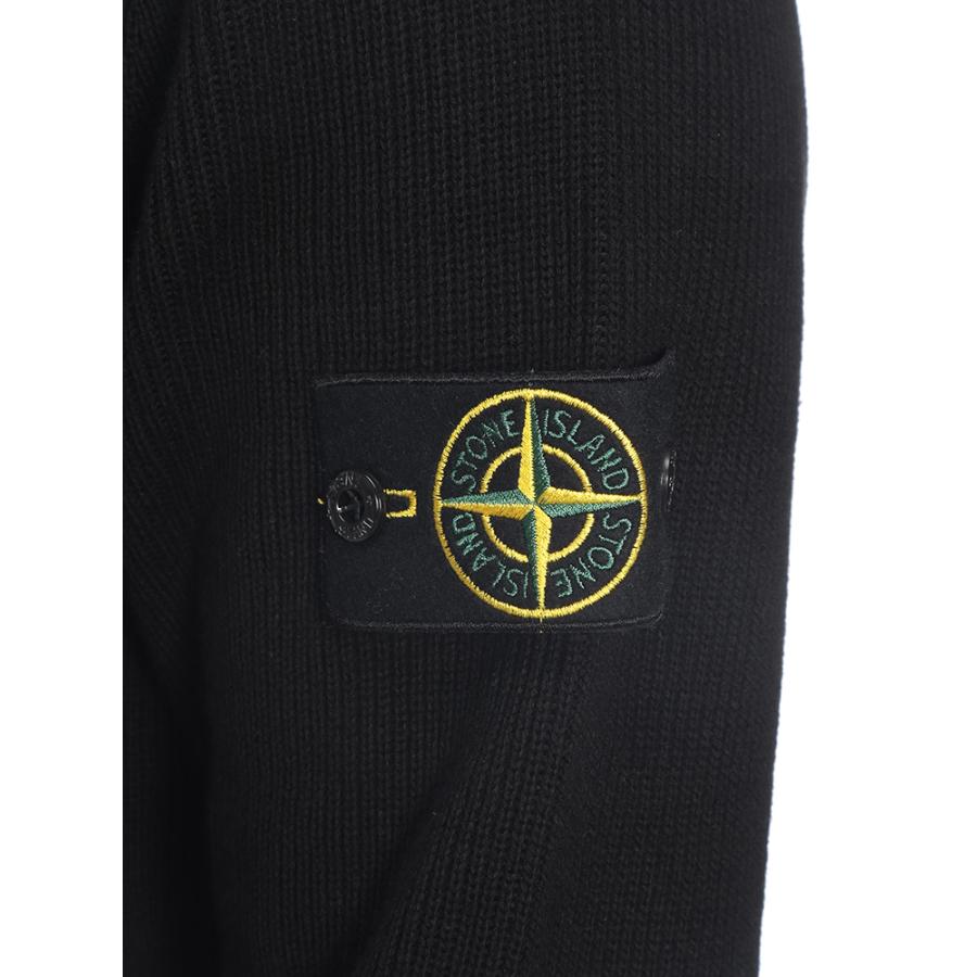 ストーンアイランド STONE ISLAND メンズ ニット 長袖 リブコットン ハーフジップ プルオーバー SI5100124S00D8 ブランド トップス セーター ハイネック 秋 冬の画像