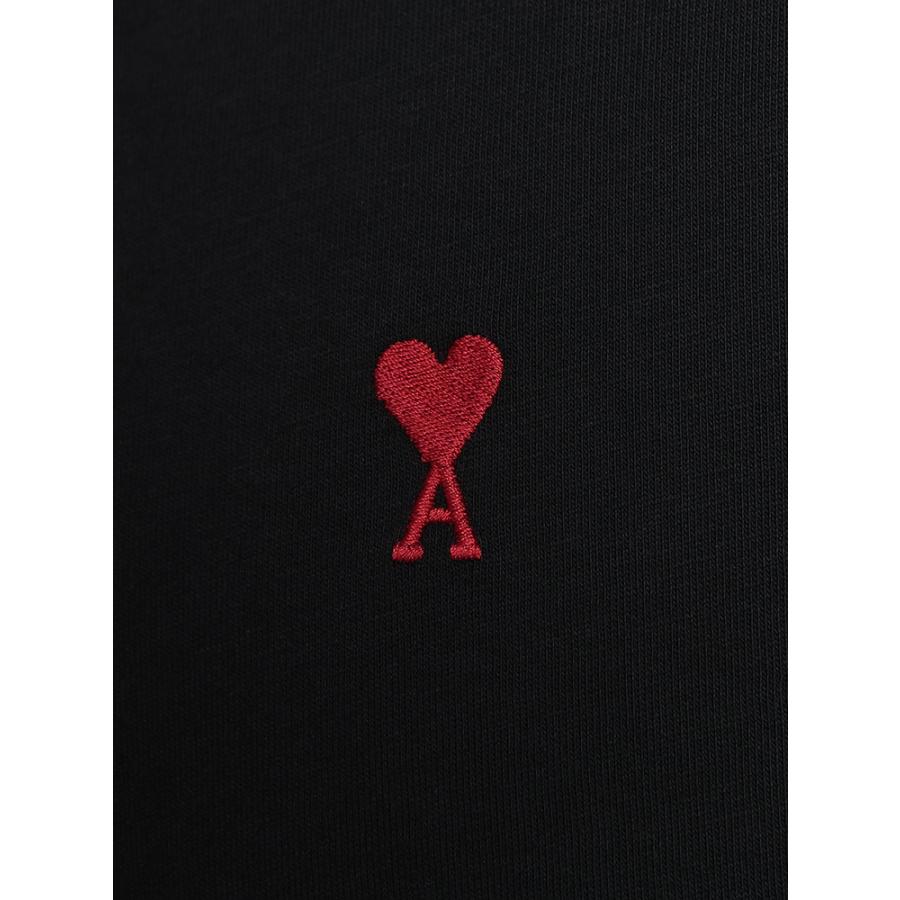 アミパリス AMI PARIS メンズ Tシャツ 半袖 Ami de Coeur ワンポイント ロゴ クラシックフィット クルーネック カットソー AMBFUTS035724 ブランド トップス TEEの画像