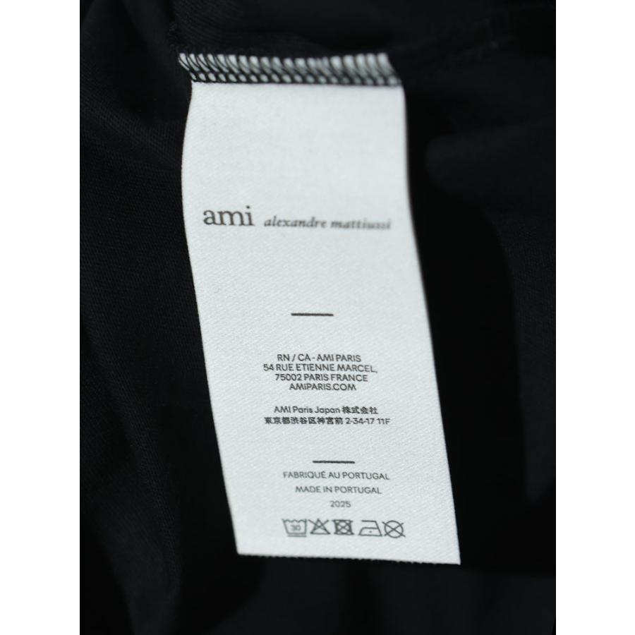 アミパリス AMI PARIS メンズ Tシャツ 半袖 Ami de Coeur ワンポイント ロゴ クラシックフィット クルーネック カットソー AMBFUTS035724 ブランド トップス TEEの画像