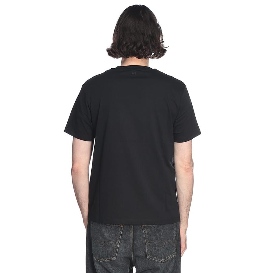 アミパリス AMI PARIS メンズ Tシャツ 半袖 Ami de Coeur ワンポイント ロゴ クラシックフィット クルーネック カットソー AMBFUTS035724 ブランド トップス TEEの画像