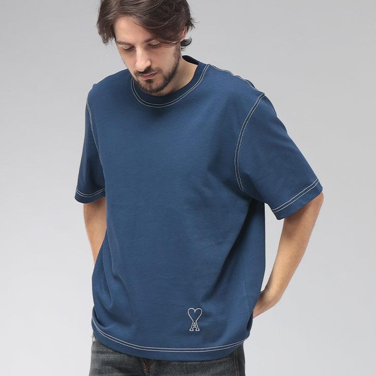 AMI Alexandre Mattiussi アミパリス AMI PARIS メンズ Tシャツ 半袖
