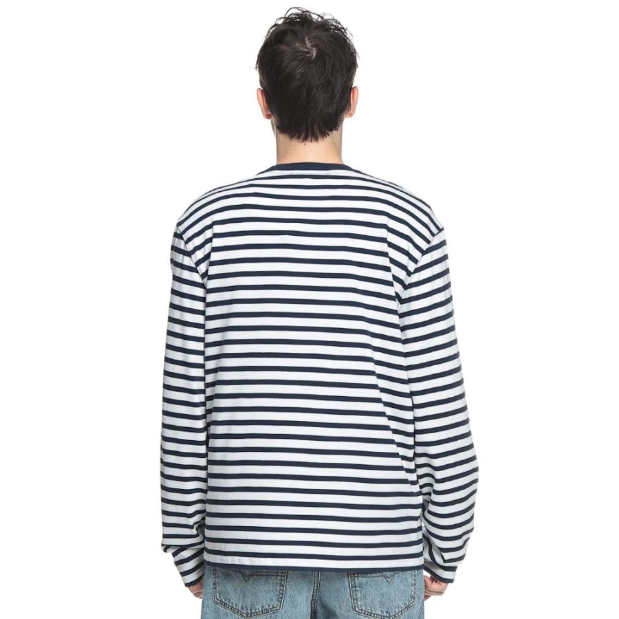 AMI PARIS アミパリス ロゴ ボーダー 長袖 Tシャツ メンズ 【公式通販】