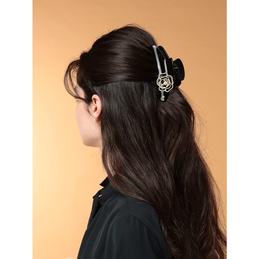 ALEXANDLE DE PARIS Sクリップ パール ALEXANDRE DE PARIS パール付きヘアクリップ Sサイズ ALEXANDRE DE