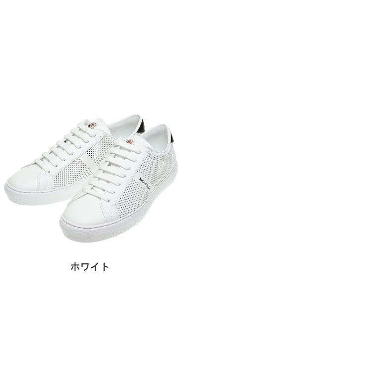 MONCLER モンクレール ロゴ パンチング レザー ローカット