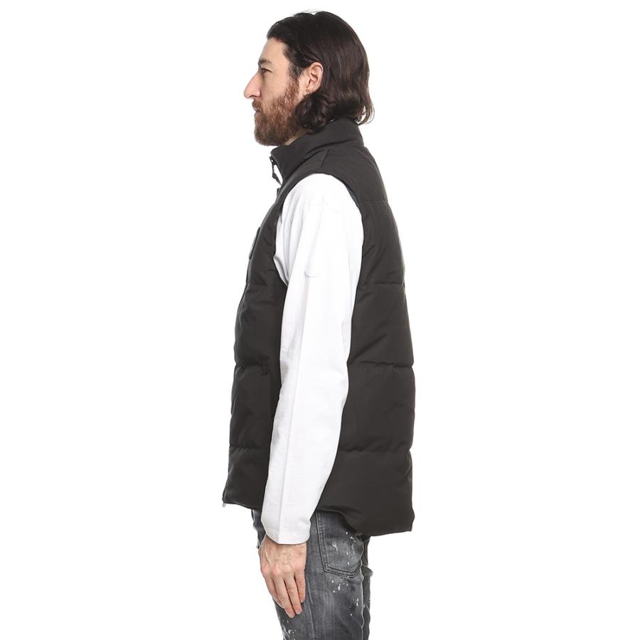 カナダグースダウンベスト CANADA GOOSE (カナダグース) ロゴワッペン フルジップ ダウン