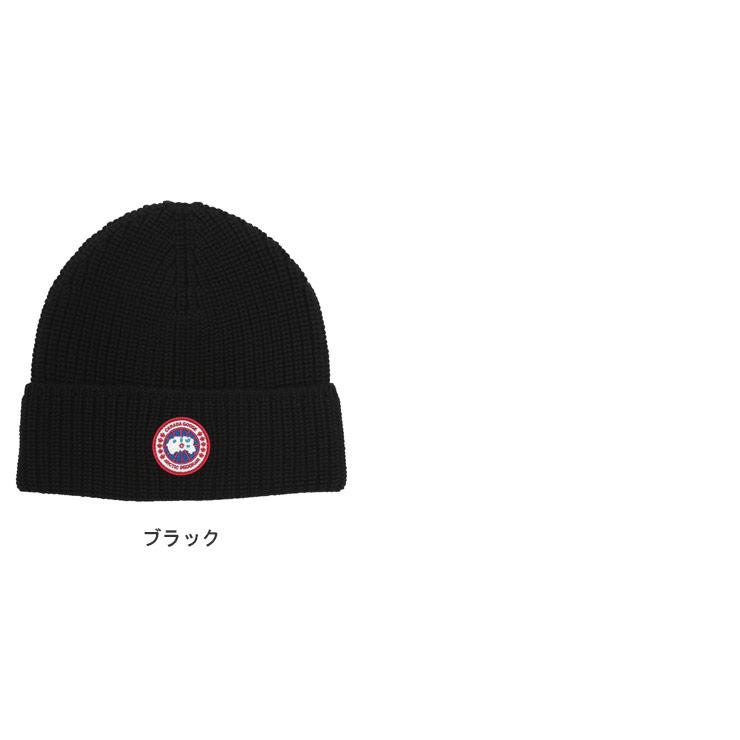CANADA GOOSE（カナダグース） ウール ロゴ刺繍 ニットキャップ