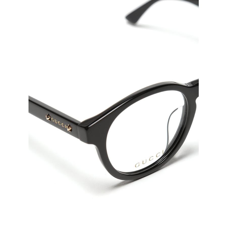 グッチ メガネフレーム GUCCI 伊達メガネ ロゴ ラウンド スター アイウェア セルフレーム ブランド メンズ レディース 黒縁 丸メガネ ボストン GC0350OA001 
