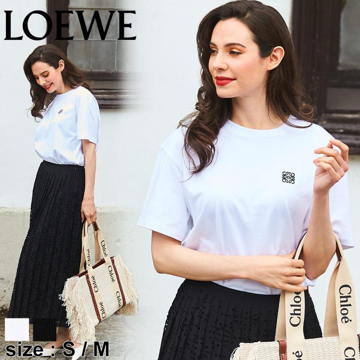 ロエベ レディース Tシャツ LOEWE 胸ロゴ 刺繍 ワンポイント 白 黒 クルーネック 半袖 LELS359Y22X12  :7499226945:ゼンオンライン - 通販 - Yahoo!ショッピング