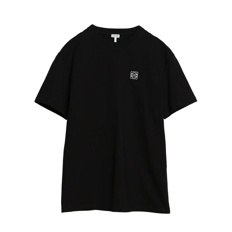 ロエベ レディース Tシャツ LOEWE 胸ロゴ 刺繍 ワンポイント 白 黒 