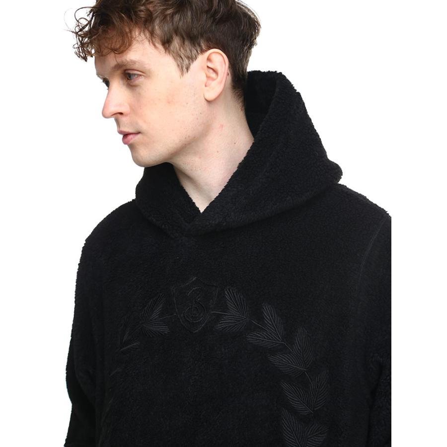 BURBERRY（バーバリー） パーカー フリース ボア メンズ 黒 クロ プル