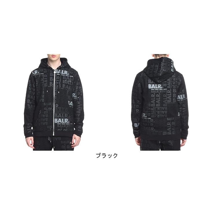 BALR. ボーラー パーカー メンズ フルジップ 総柄 ロゴ Q-SERIES BALR. ボーラー パーカー メンズ フルジップ 総柄 ロゴ Q-SERIES