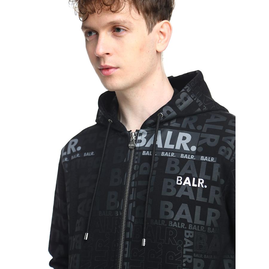 BALR. ボーラー パーカー メンズ フルジップ 総柄 ロゴ Q-SERIES BALR. ボーラー パーカー メンズ フルジップ 総柄 ロゴ Q-SERIES