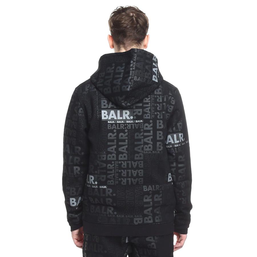 BALR. ボーラー パーカー メンズ フルジップ 総柄 ロゴ Q-SERIES BALR. ボーラー パーカー メンズ フルジップ 総柄 ロゴ Q-SERIES