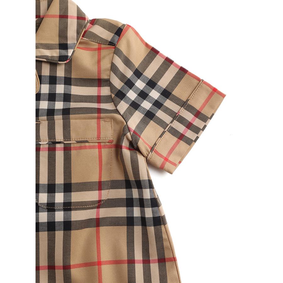 バーバリー BURBERRY ベビー服 カバーオール ロンパース チェック ストレッチコットン プレイスーツ キッズ 子供服 出産祝い ギフト 6M 9M 12M BBK8062042｜zen｜05