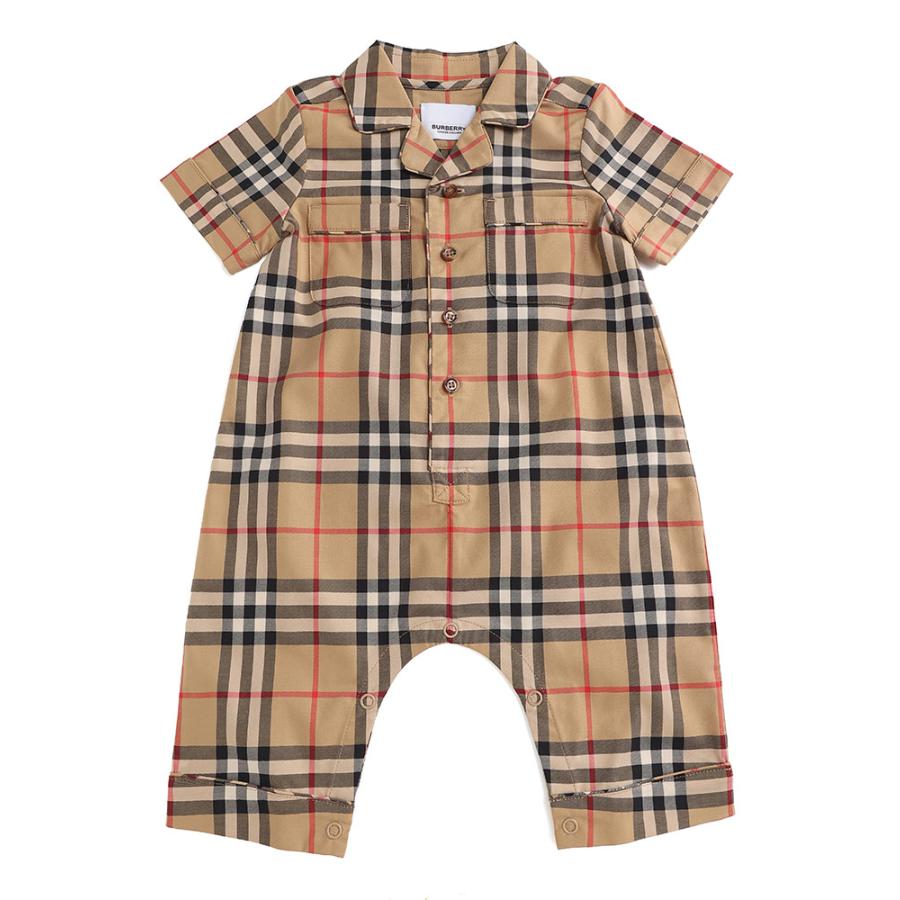 バーバリー BURBERRY ベビー服 カバーオール ロンパース チェック ストレッチコットン プレイスーツ キッズ 子供服 出産祝い ギフト 6M 9M 12M BBK8062042｜zen｜07