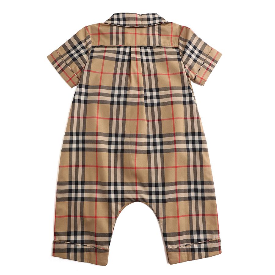 バーバリー BURBERRY ベビー服 カバーオール ロンパース チェック ストレッチコットン プレイスーツ キッズ 子供服 出産祝い ギフト 6M 9M 12M BBK8062042｜zen｜08