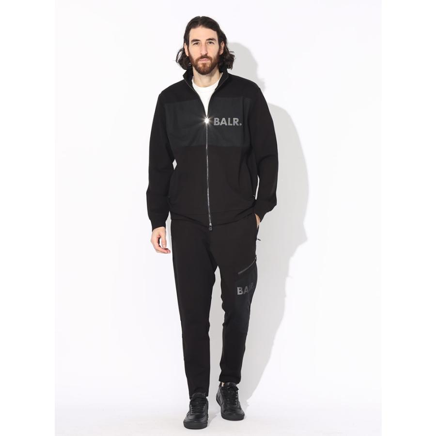 BALR. ボーラー セットアップ スウェット パーカー パンツ Mサイズ 黒 BALR. 【並行輸入品】ボーラー セットアップ ジップアップ