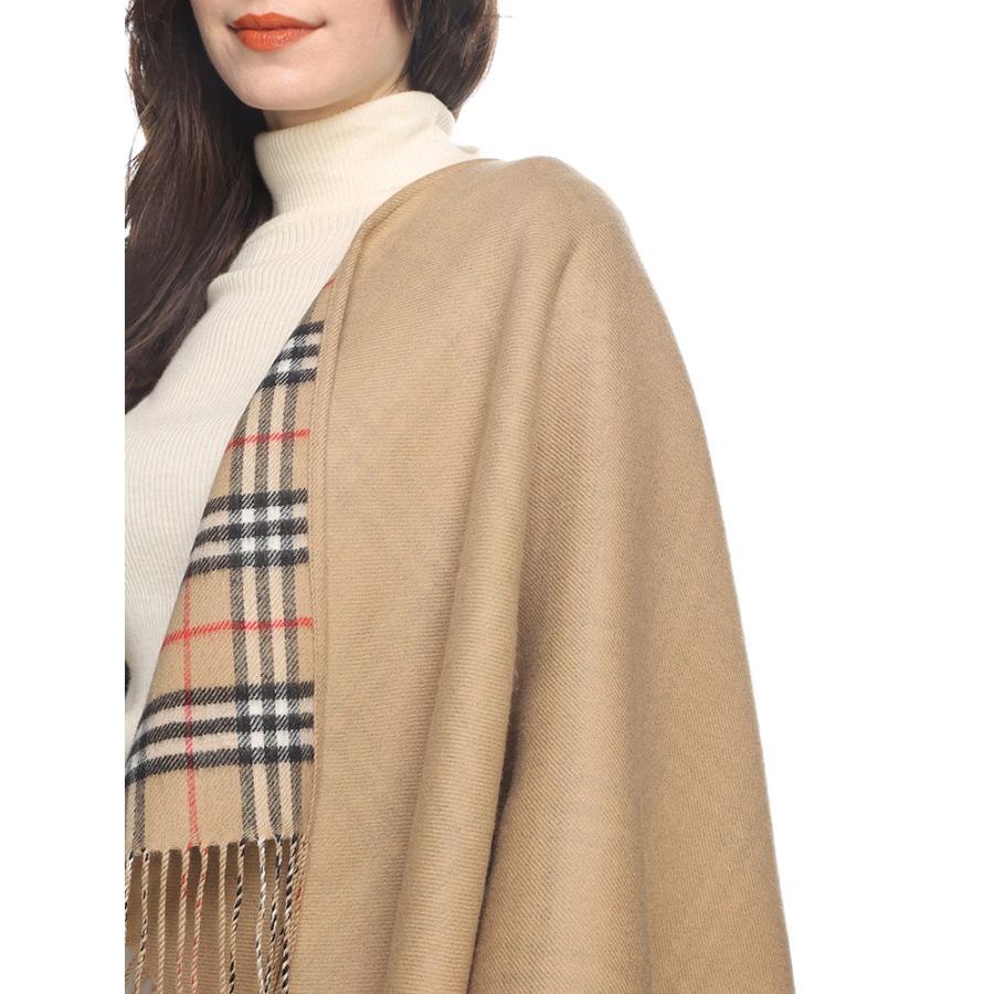 新品タグ付き BURBERRY バーバリー ケープ ポンチョ ショール チェック BURBERRY バーバリー ケープ レディース ストール チェック