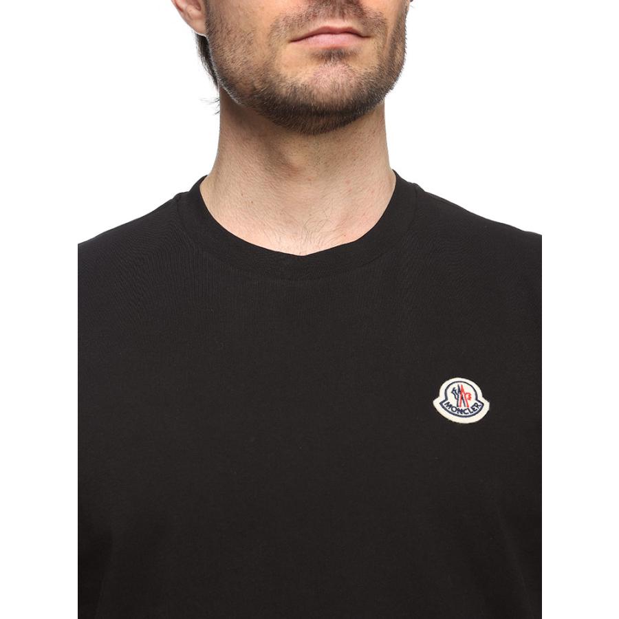 MONCLER（モンクレール） 胸ロゴワッペン 無地 クルーネック 半袖 T