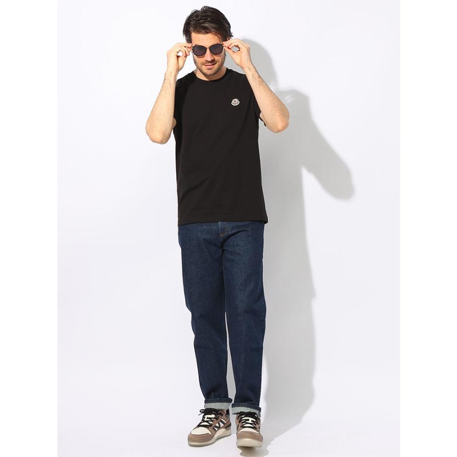 MONCLER (モンクレール) 胸ロゴワッペン 無地 クルーネック 半袖 T 