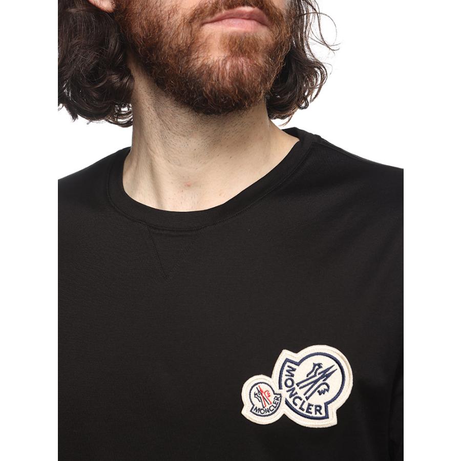 MONCLER (モンクレール) ダブルワッペン クルーネック 半袖 T MONCLER (モンクレール) ダブルワッペン クルーネック 半袖 T