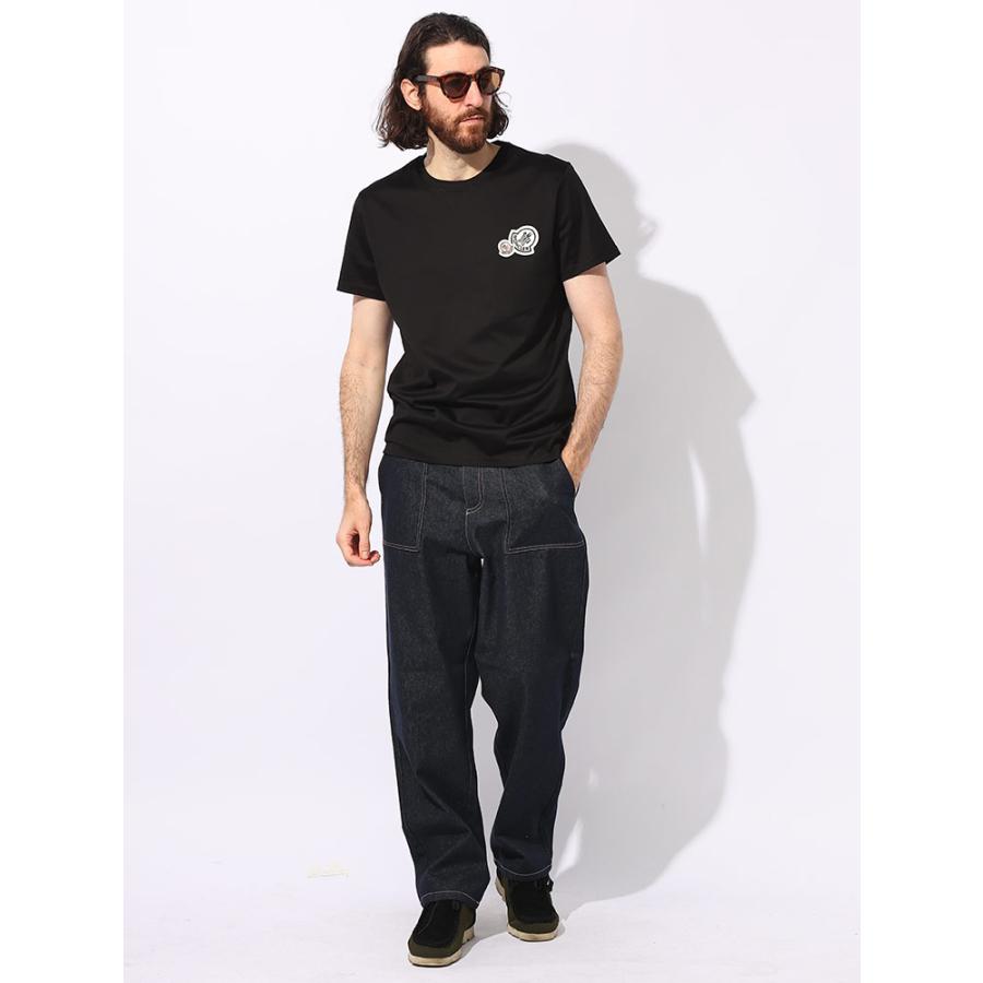 MONCLER (モンクレール) ダブルワッペン クルーネック 半袖 T MONCLER (モンクレール) ダブルワッペン クルーネック 半袖 T