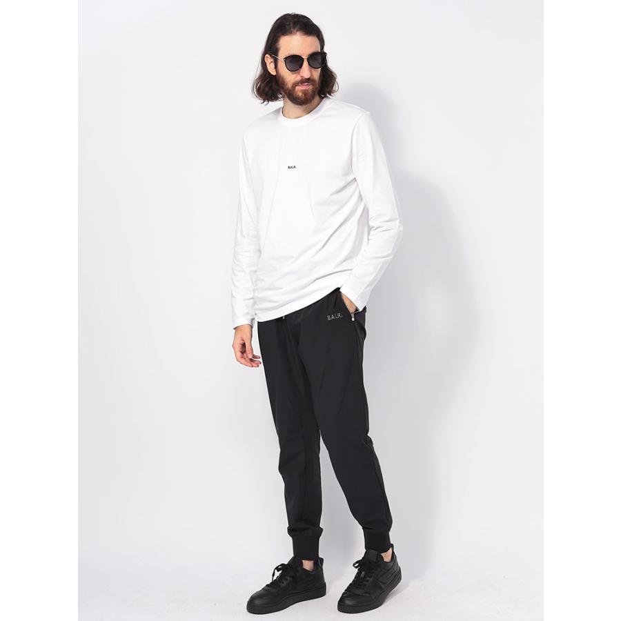 BALR. ボーラー ミニロゴ クルーネック 長袖 Tシャツ メンズ　L　黒 BALR.（ボーラー） ミニロゴ クルーネック 長袖 Tシャツ メンズ