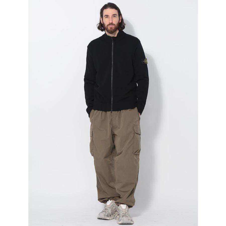 STONE ISLAND ストーンアイランド 袖ロゴ フルジップ ニット 