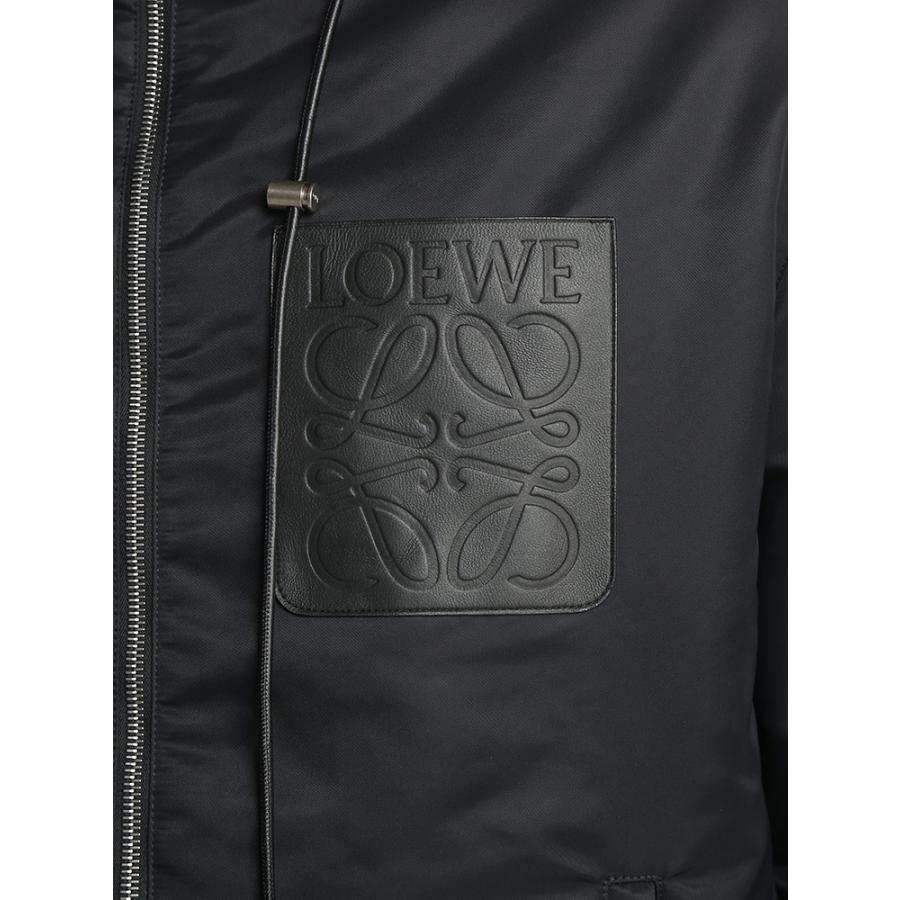 LOEWE ロエベ 胸ロゴ ナイロン フルジップ 中綿 パーカー メンズ LOEWE ロエベ 胸ロゴ ナイロン フルジップ 中綿 パーカー メンズ