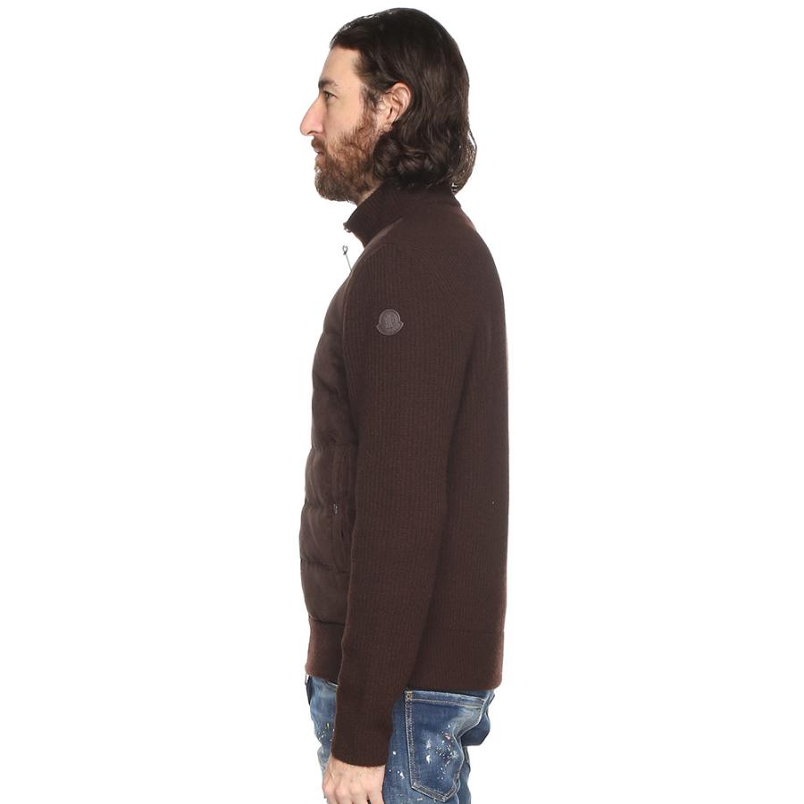 MONCLER モンクレール ベルベット ダウン切り替え ニット MONCLER モンクレール ベルベット ダウン切り替え ニット