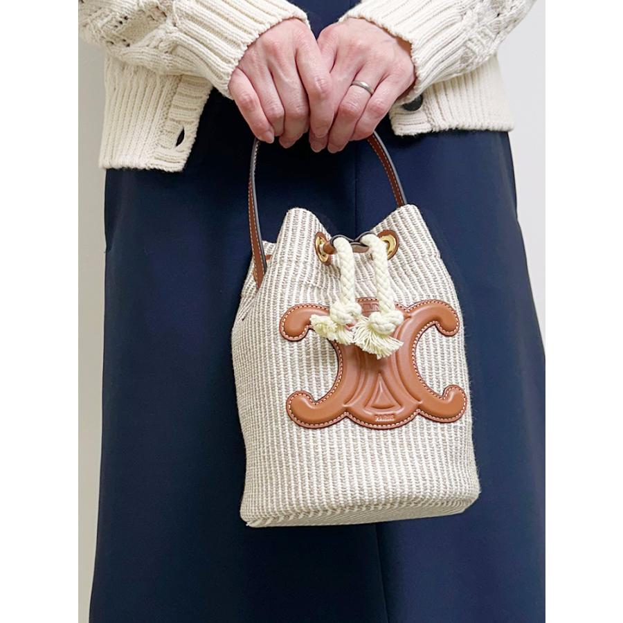 CELINE（セリーヌ） ストライプ トリオンフ ハンドバッグ