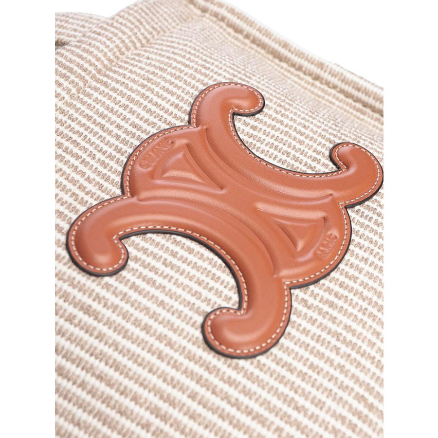 並行輸入品 CELINE ストライプ キャンバス ハンドバッグ CELINE (セリーヌ) ストライプ トリオンフ ハンドバッグ レディース