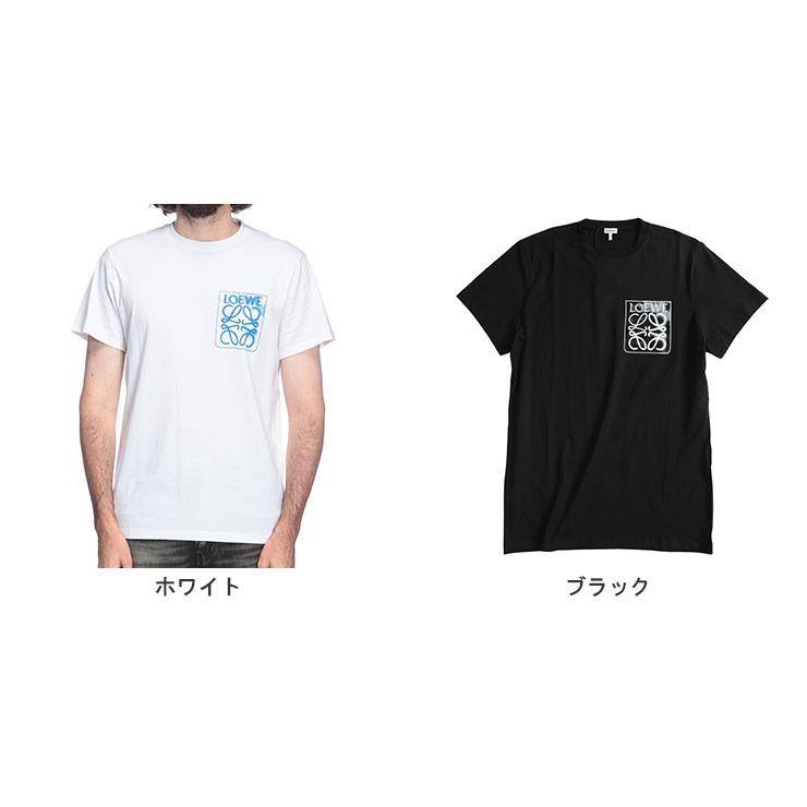 正規品　LOEWE ロエベ アナグラム刺繍TシャツXL ホワイト LOEWE（ロエベ） 22SS アナグラムロゴ刺繍 クルーネック半袖Tシャツ