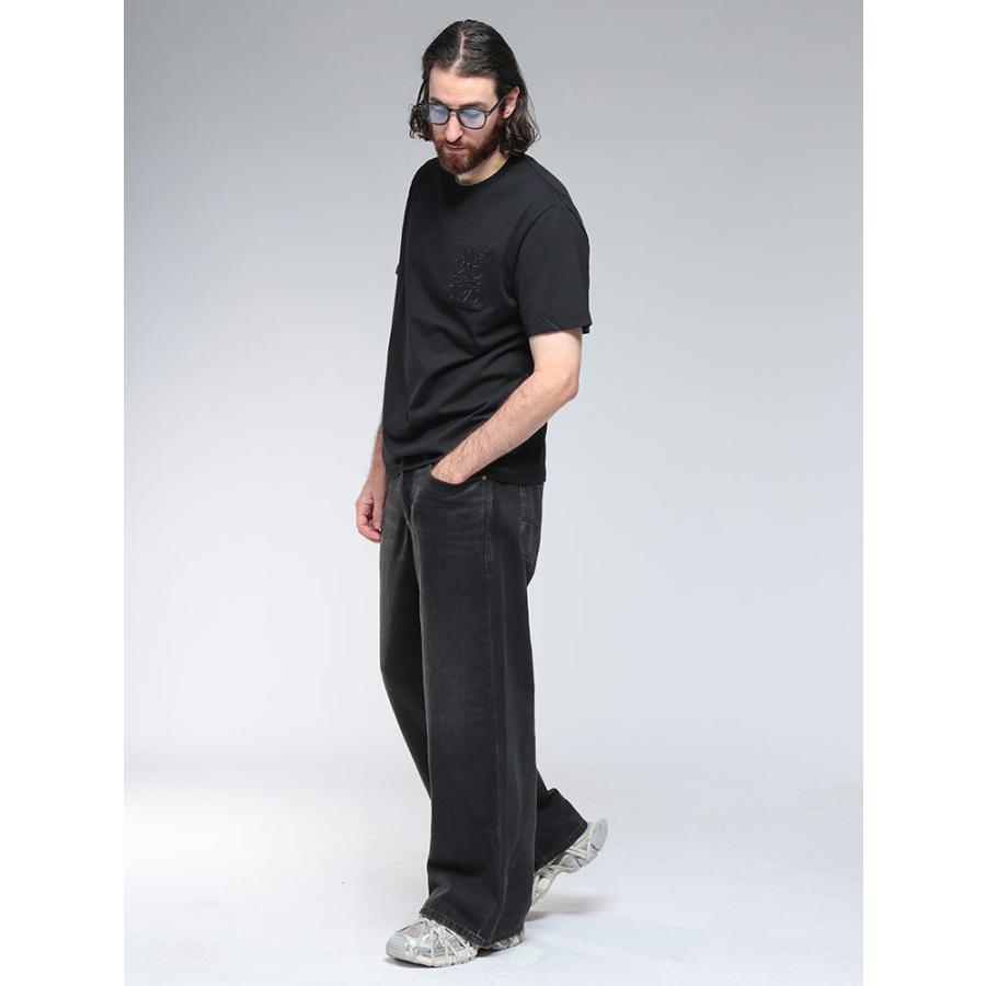 即購入大歓迎☆LOEWE アナグラム刺繍ロンＴ 超人気・美品】LOEWEロエベ/ポケットロンT/刺繍アナグラム/ブラック/L