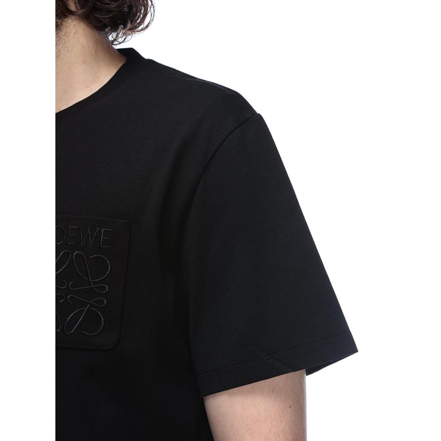 【超人気・美品】LOEWEロエベ/ポケットロンT/刺繍アナグラム/ブラック/L 超人気・美品】LOEWEロエベ/ポケットロンT/刺繍アナグラム/ブラック/L