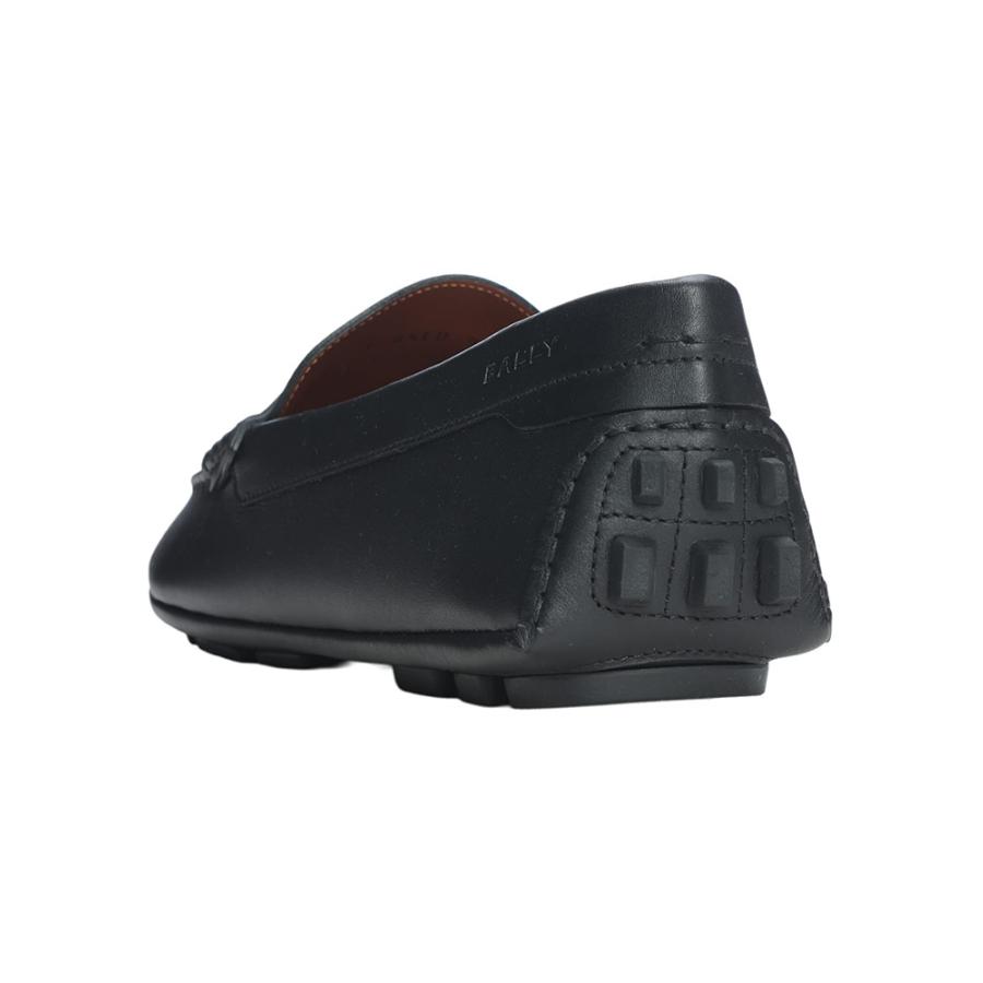 BALLY バリー ローファー レザー 本革 ドライビング　ブラック　27.5 Bally（バリー） メンズ ドライビングシューズ ロゴ レザー 本革