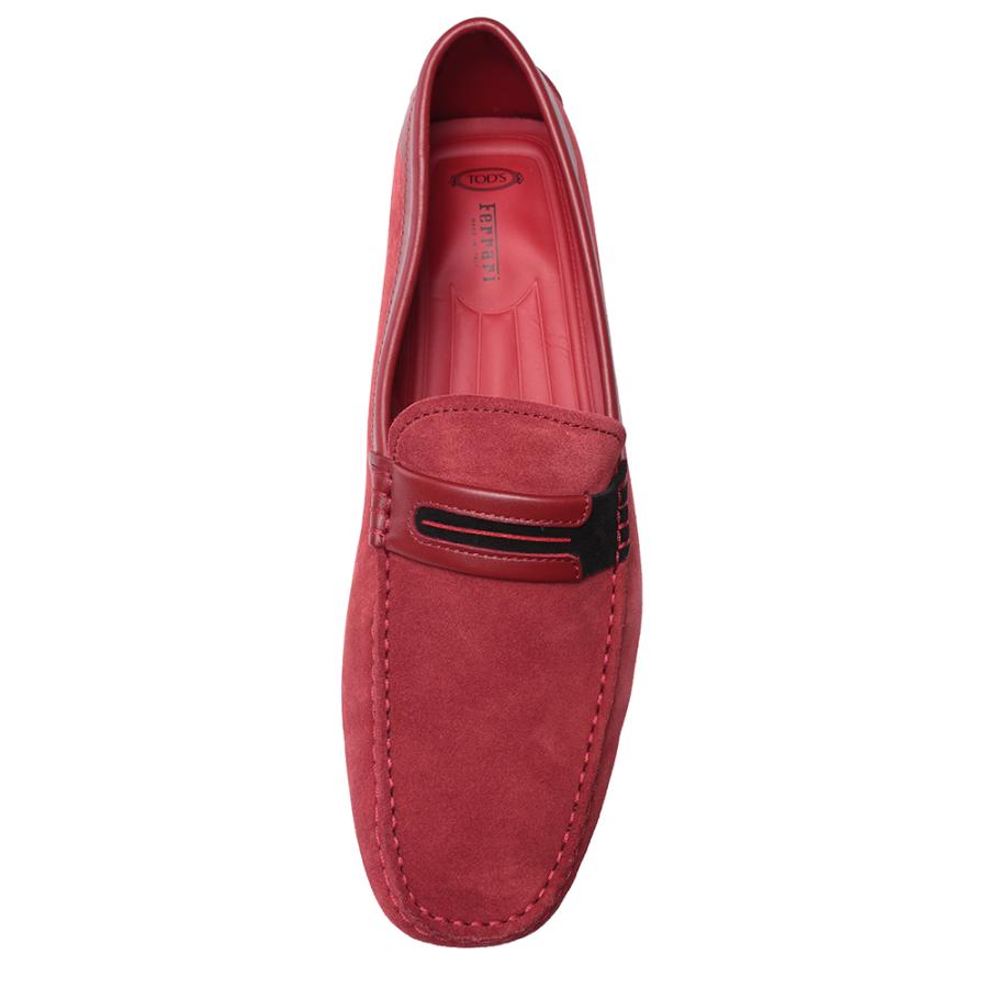美品！TOD'S トッズ スエードドライビングシューズ 色 : バーガンディ TOD'S トッズ シューズ 靴 メンズ スエード ライン ドライビング
