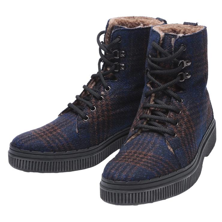 TOD'S（トッズ） ブーツ 靴 メンズ ツイード レースアップ ショート