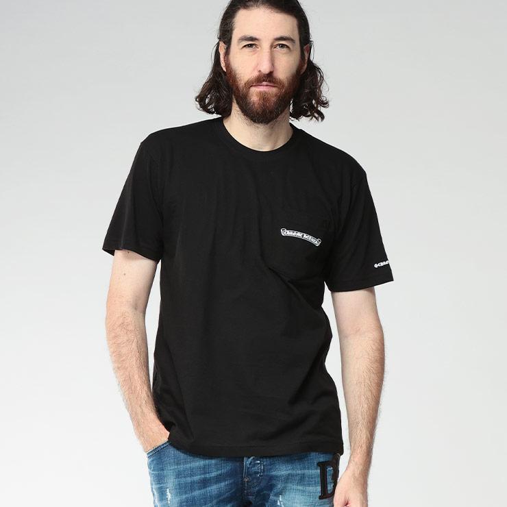 Chrome Hearts ブラックポケットTシャツ Chrome Hearts Pocket Tee - Size S