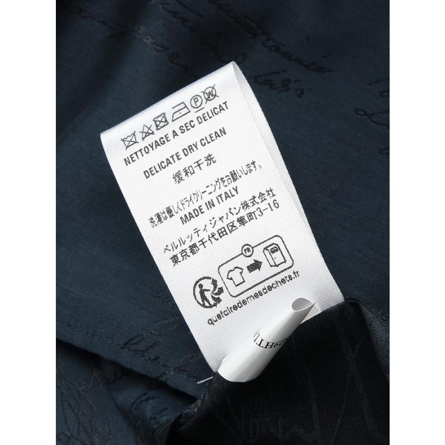 ベルルッティ BERLUTI シルク スクリット レギュラーカラー 長袖 シャツ BRR29HTL85 メンズの画像