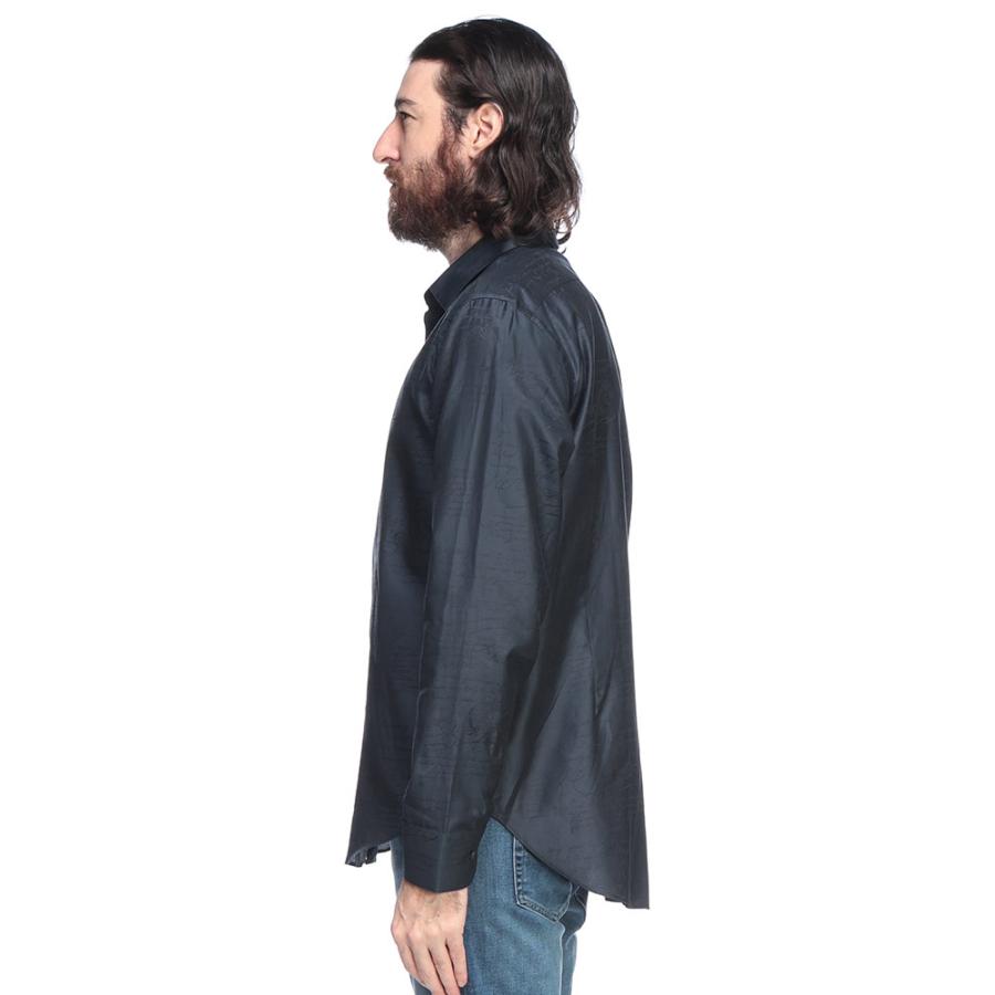 Berluti（ベルルッティ） シルク スクリット レギュラーカラー 長袖