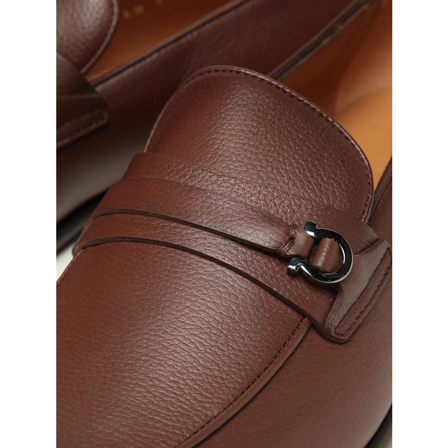 美品★サルヴァトーレフェラガモ ガンチーニ ローファー ブラウン 茶レザー 本革 Salvatore Ferragamo サルヴァトーレフェラガモ ガンチーニ ローファー