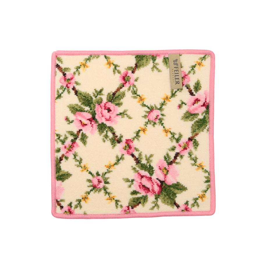 feiler（フェイラー） ハンカチ レディース 綿100％ 花柄 ハンドタオル