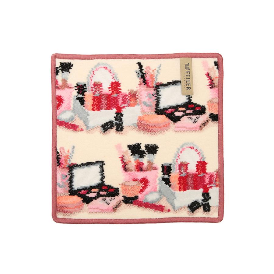 feiler（フェイラー） ハンカチ レディース 綿100％ メイク柄 ハンド