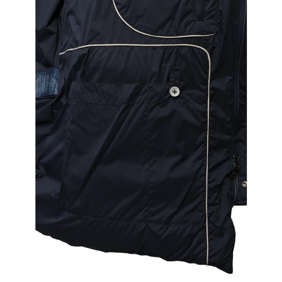 美品ヘルノHERNO イタリア製ロゴプレート付きダブルジップジャケット　40 HERNO（ヘルノ） ダウンジャケット L'ESKIMO JACKET パーカ ジャケット