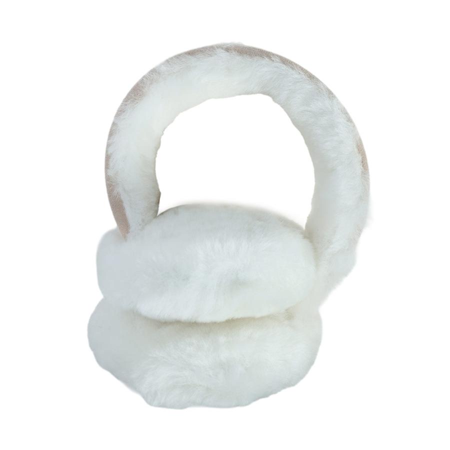 UGG（アグ） イヤーマフ レディース ロゴ 刺繍 シープスキン ボア