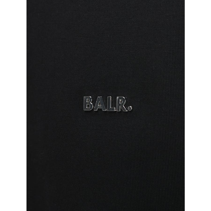 ボーラー フーディ メンズ BALR． メタルロゴ 長袖 ライン プルオーバー パーカー JP Q-SERIES 日本限定 BA12611151 ブランド トップス ブラックの画像